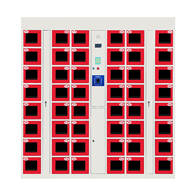 48門電子存包柜紅色